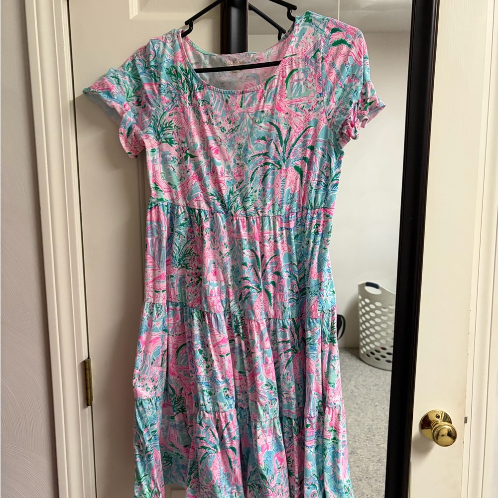 Lilly Pulitzer Pink and Blue Floral Dress